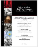 Le Bulletin d’histoire politique fête ses 25 ans, 20 avril